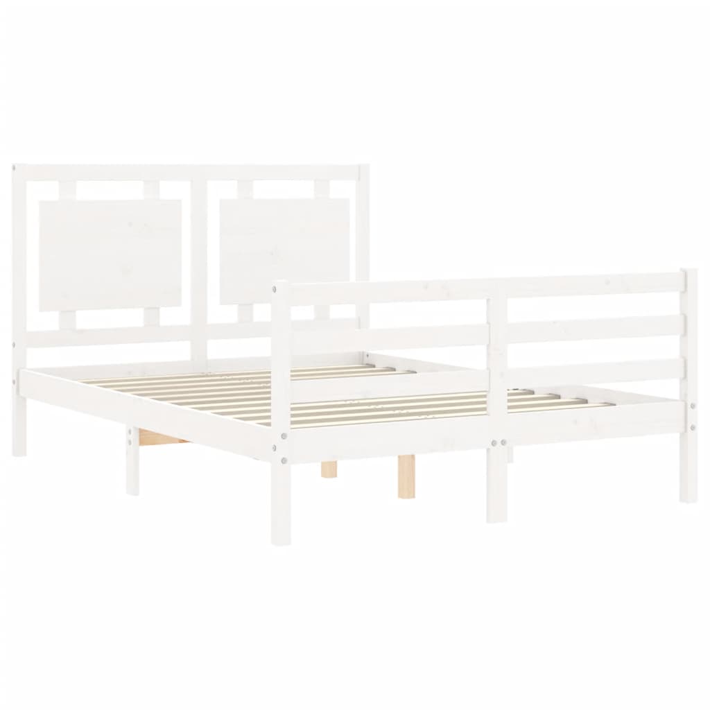 8720845991975_g_en_hd_3 vidaXL Bed Frame without Mattress White 135x190 cm Solid Wood - Image 5