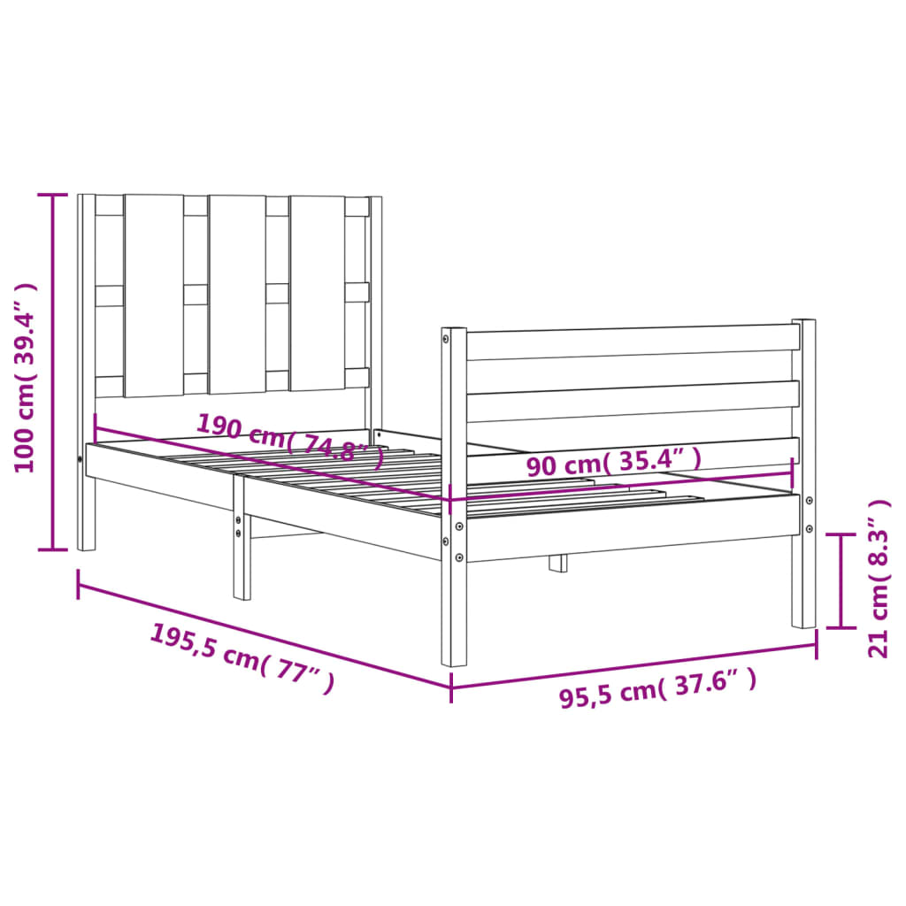 8720845992514_g_en_hd_10 vidaXL Bed Frame without Mattress 90x190 cm Solid Wood - Image 12