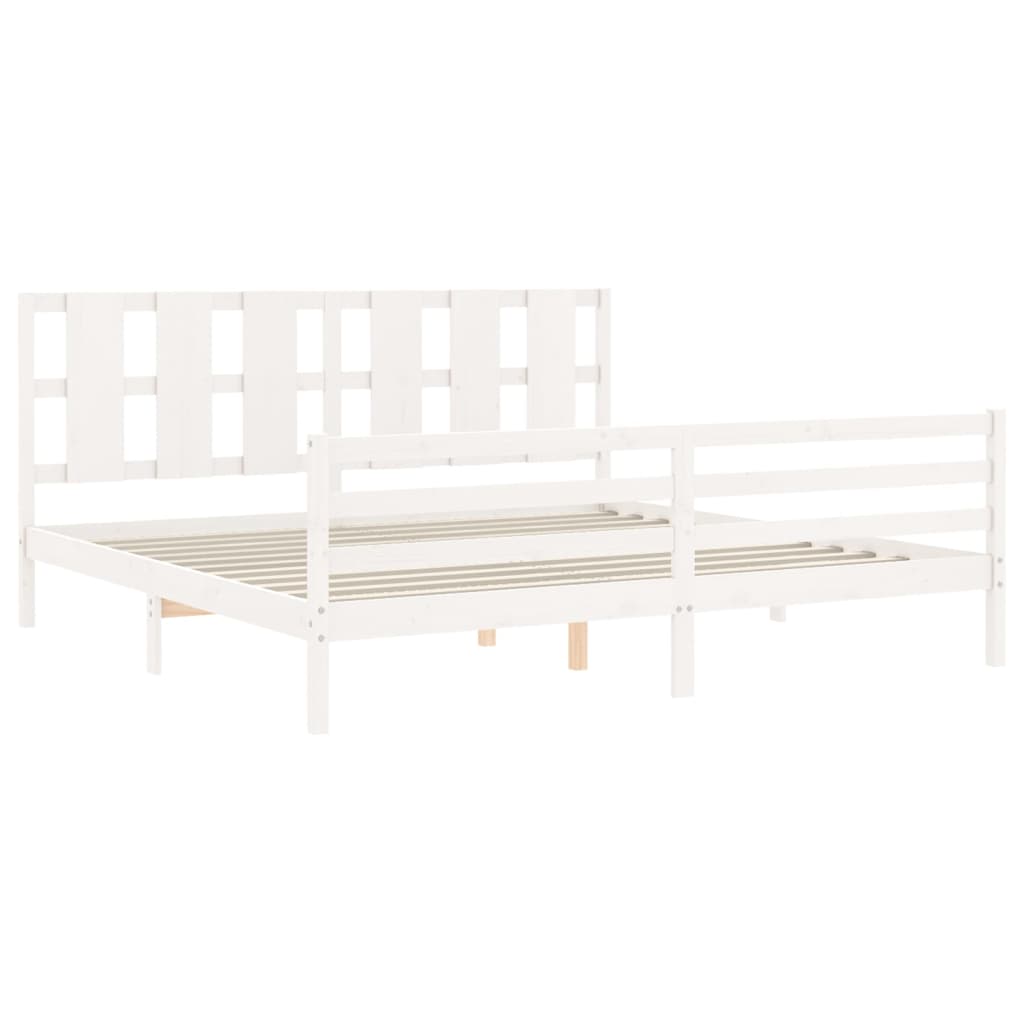 8720845993023_g_en_hd_3 vidaXL Bed Frame without Mattress White 183x203 cm King Solid Wood - Image 5