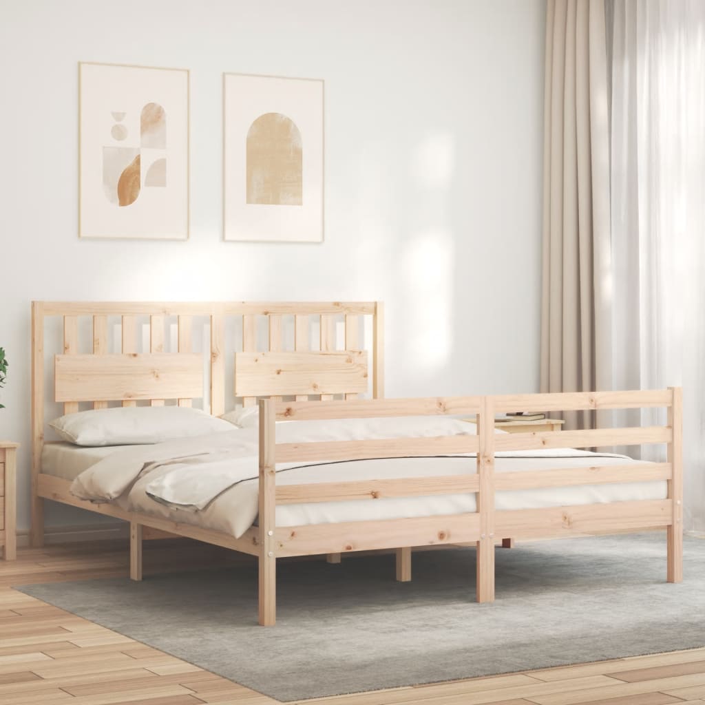 8720845994860_g_en_hd_1 vidaXL Bed Frame without Mattress 150x200 cm Solid Wood - Image 3