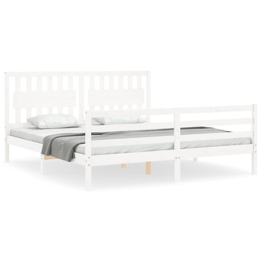 8720845994976_a_en_hd_1 vidaXL Bed Frame without Mattress White 183x203 cm King Solid Wood - Image 2