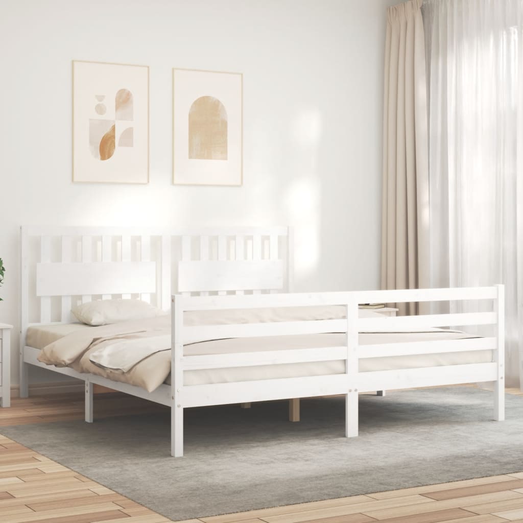 8720845994976_g_en_hd_1 vidaXL Bed Frame without Mattress White 183x203 cm King Solid Wood - Image 3