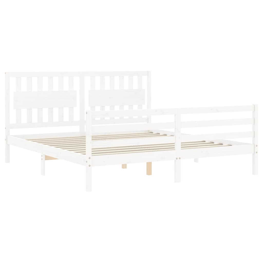 8720845994976_g_en_hd_3 vidaXL Bed Frame without Mattress White 183x203 cm King Solid Wood - Image 5