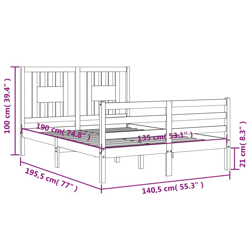 8720845997168_g_en_hd_10 vidaXL Bed Frame without Mattress 135x190 cm Solid Wood - Image 12