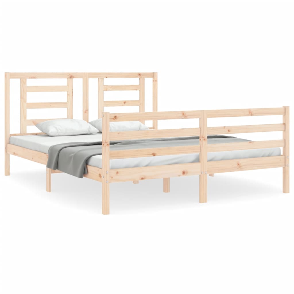 8720845998769_a_en_hd_1 vidaXL Bed Frame without Mattress 150x200 cm Solid Wood - Image 2