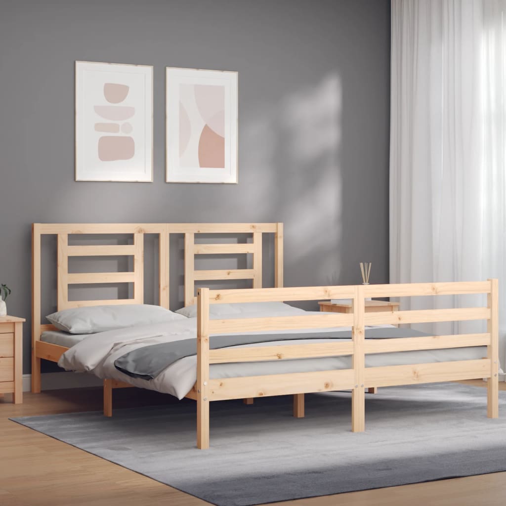 8720845998769_g_en_hd_1 vidaXL Bed Frame without Mattress 150x200 cm Solid Wood - Image 3