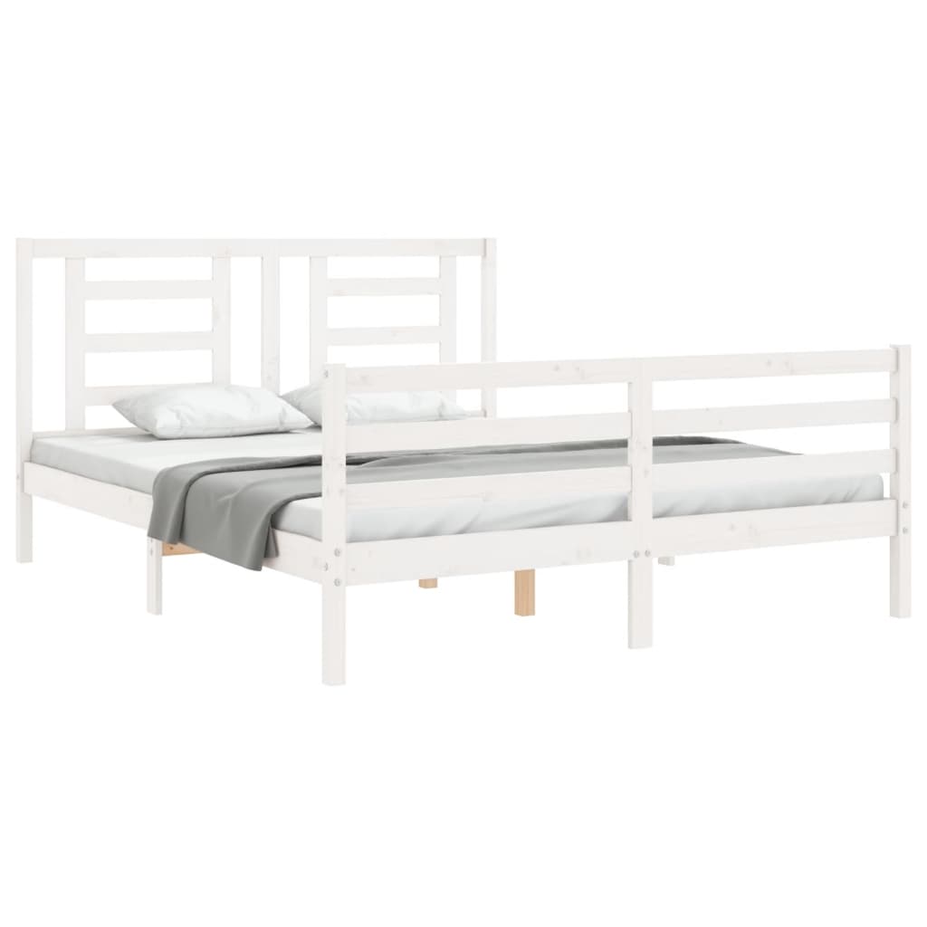 8720845998776_g_en_hd_2 vidaXL Bed Frame without Mattress White 150x200 cm Solid Wood - Image 4
