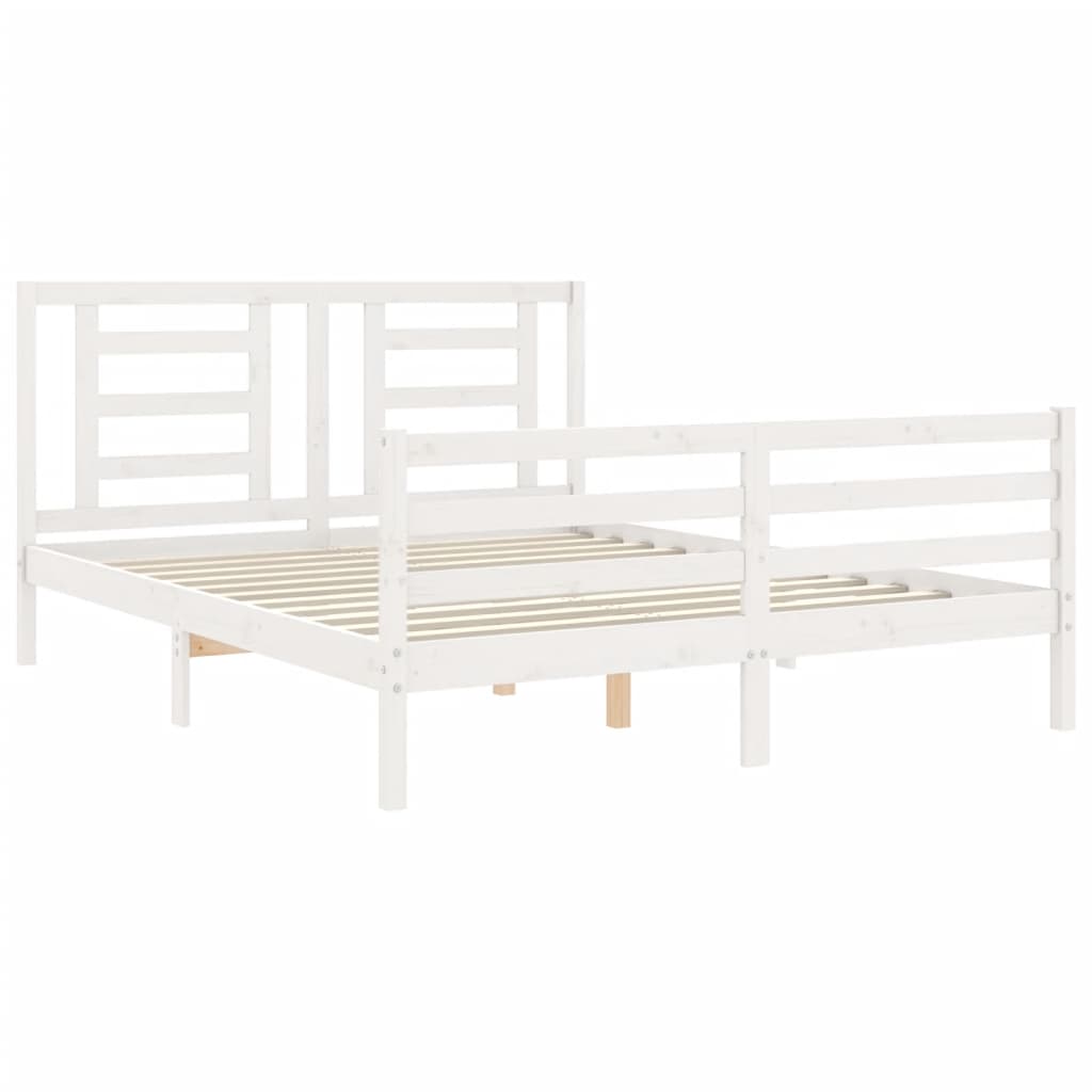 8720845998776_g_en_hd_3 vidaXL Bed Frame without Mattress White 150x200 cm Solid Wood - Image 5