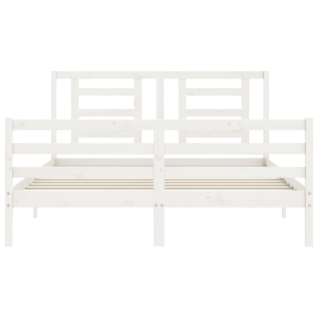8720845998776_g_en_hd_4 vidaXL Bed Frame without Mattress White 150x200 cm Solid Wood - Image 6