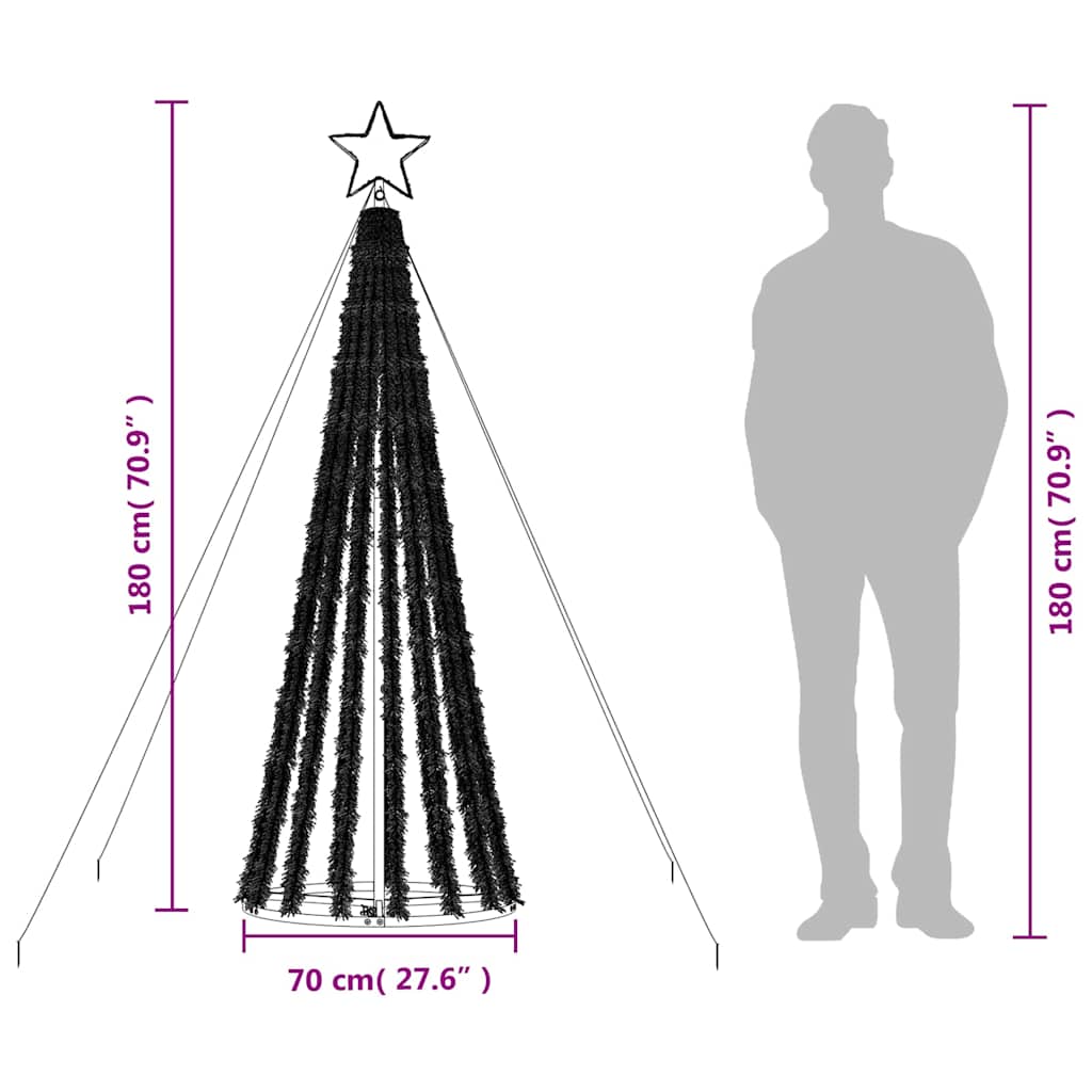 8721012042100_g_en_hd_8 vidaXL LED Christmas Tree 275 LEDs Warm White 180 cm - Image 10