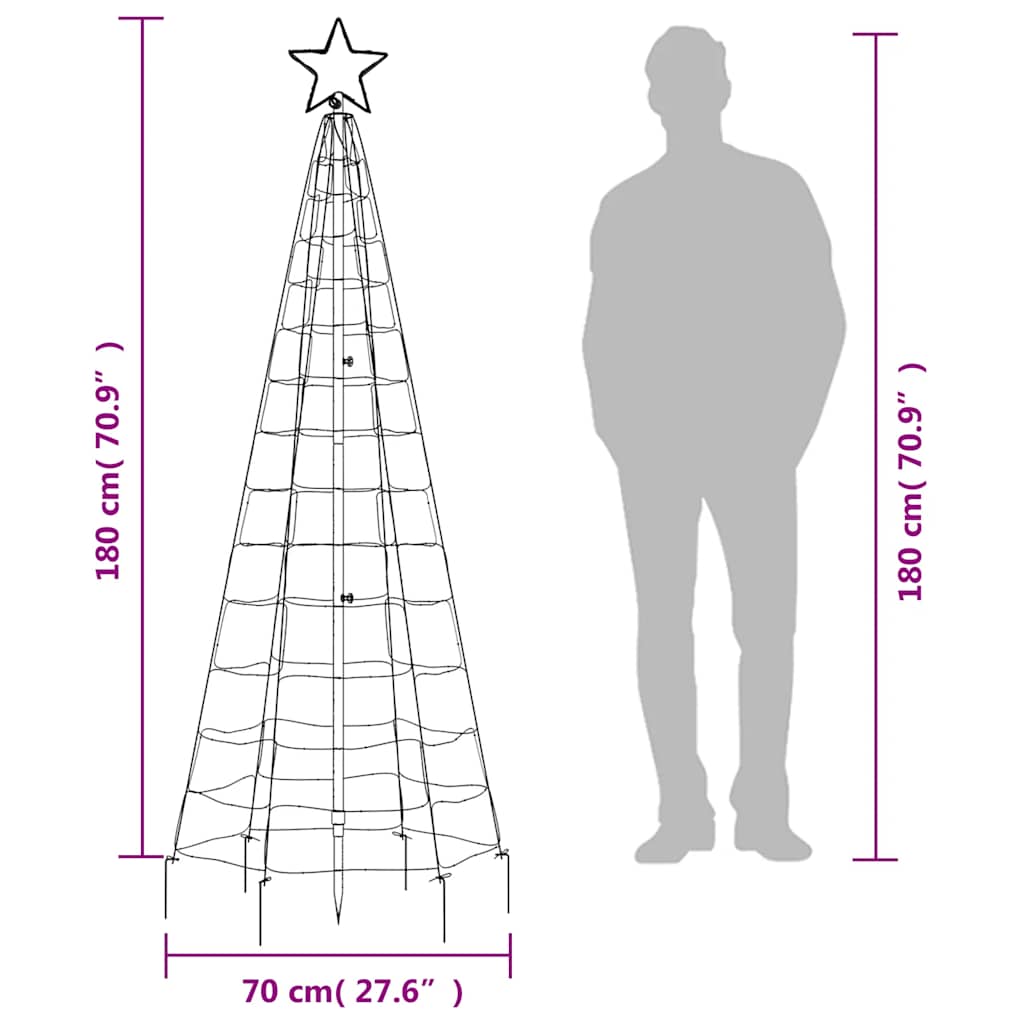 8721012042261_g_en_hd_8 vidaXL LED Christmas Tree with Spikes 220 LEDs Warm White 180 cm - Image 10
