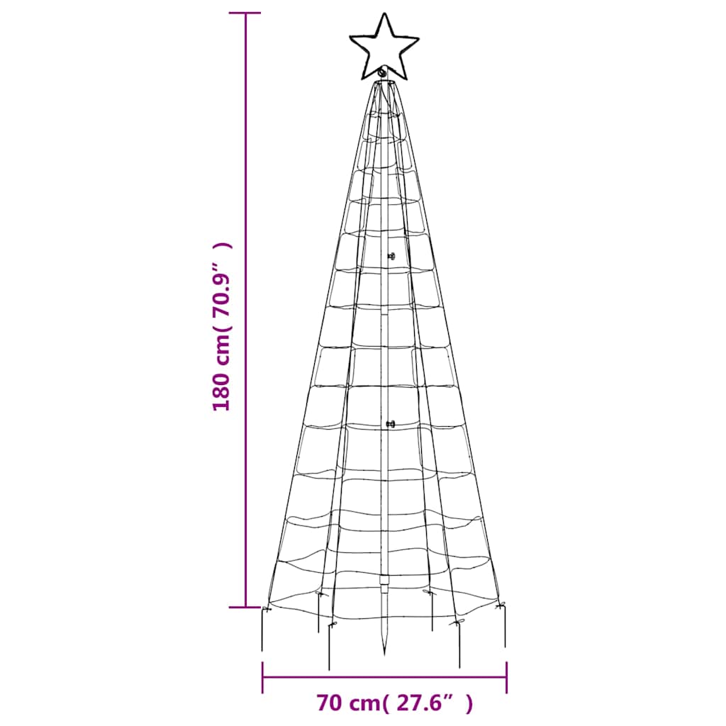 8721012042261_g_en_hd_9 vidaXL LED Christmas Tree with Spikes 220 LEDs Warm White 180 cm - Image 11