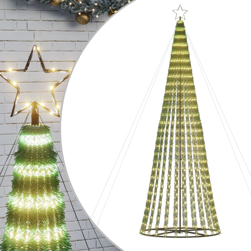 8721012042834_a_en_hd_1 vidaXL LED Christmas Tree 688 LEDs Warm White 300 cm - Image 2
