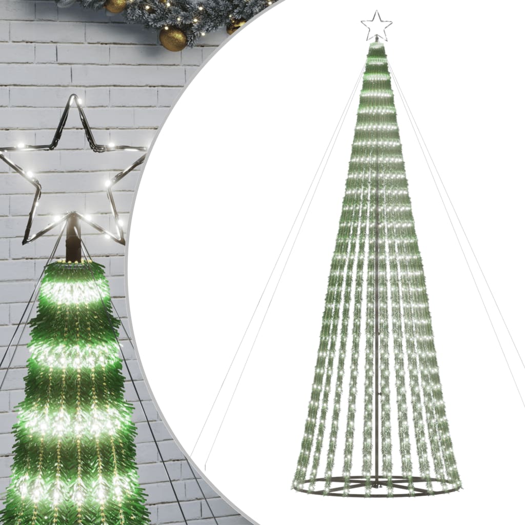 8721012042841_a_en_hd_1 vidaXL LED Christmas Tree 688 LEDs Cold White 300 cm - Image 2
