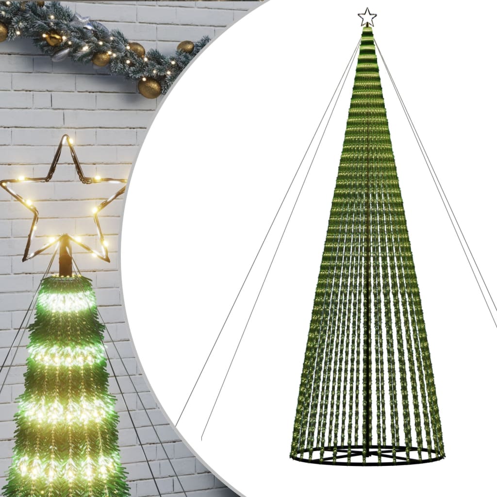 8721012042858_a_en_hd_1 vidaXL LED Christmas Tree 1544 LEDs Warm White 500 cm - Image 2