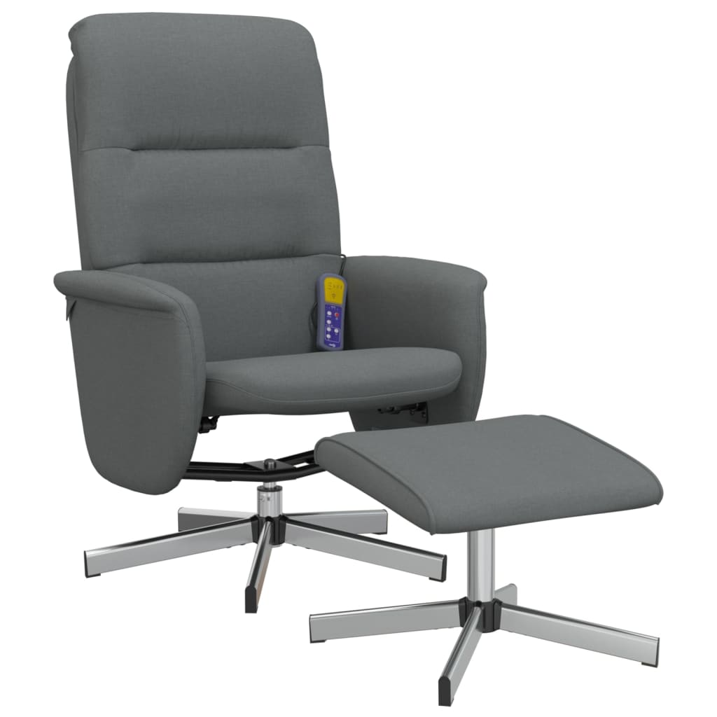 8721012043657_a_en_hd_1 vidaXL Massage Recliner Chair with Footstool Dark Grey Fabric - Image 2