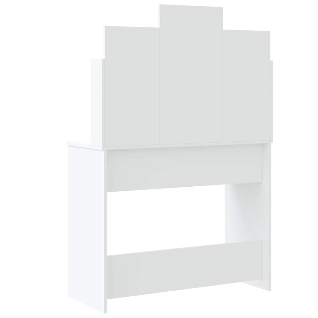 8721012045156_g_en_hd_3 vidaXL Dressing Table with LED Lights White 96x40x142 cm - Image 6