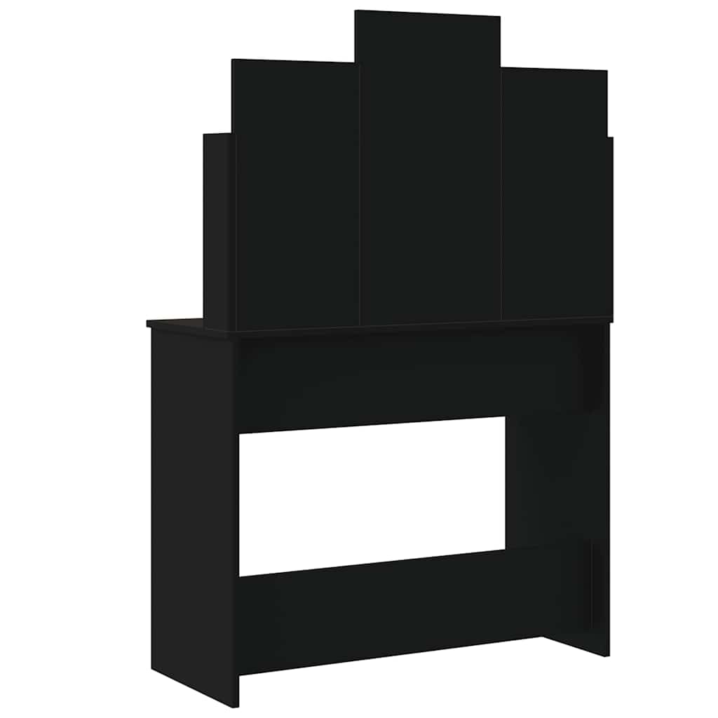 8721012045163_g_en_hd_3 vidaXL Dressing Table with LED Lights Black 96x40x142 cm - Image 6