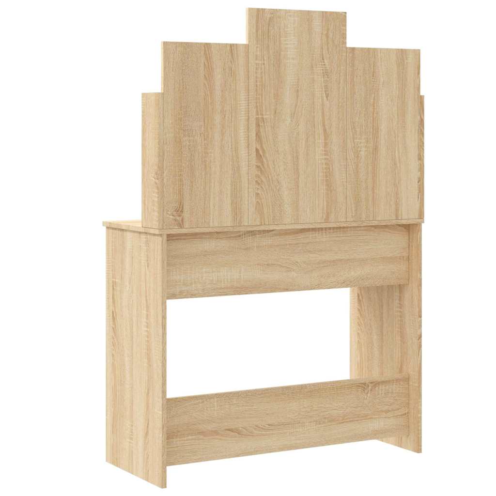 8721012045170_g_en_hd_5 vidaXL Dressing Table with LED Lights Sonoma Oak 96x40x142 cm - Image 8