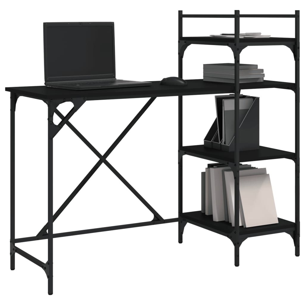 8721012045477_g_en_hd_1 vidaXL Computer Desk with Shelves Black 120x47x109 cm - Image 4