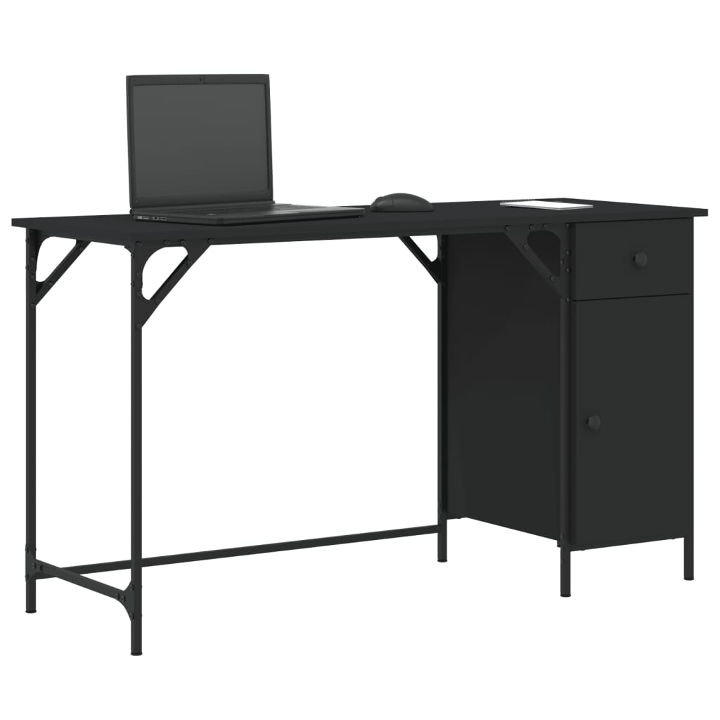 8721012045521_g_en_hd_1 vidaXL Computer Desk Black 131x48x75 cm Engineered Wood - Image 4