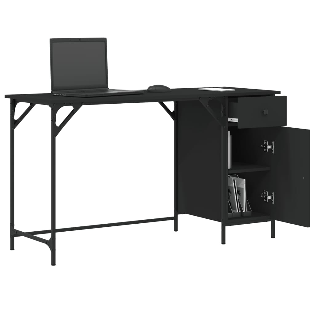 8721012045521_g_en_hd_2 vidaXL Computer Desk Black 131x48x75 cm Engineered Wood - Image 5