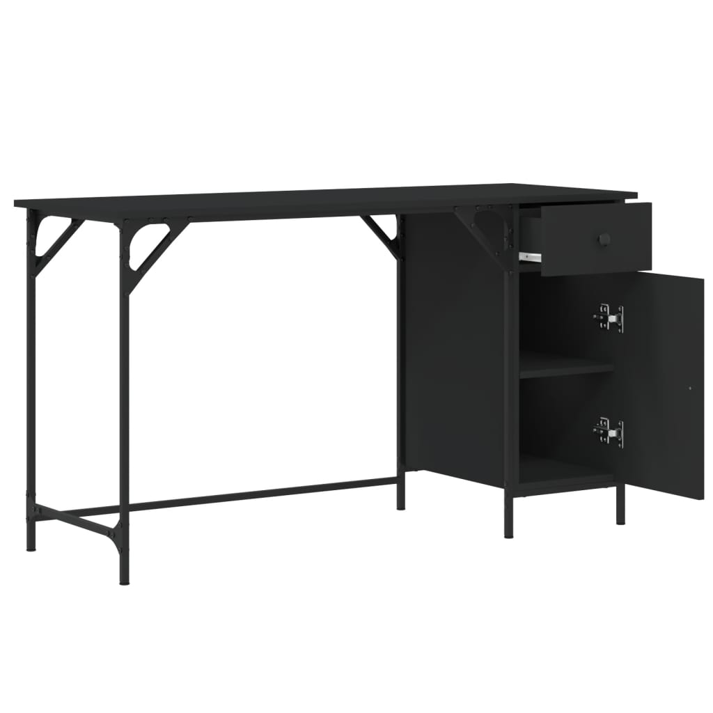 8721012045521_g_en_hd_6 vidaXL Computer Desk Black 131x48x75 cm Engineered Wood - Image 9