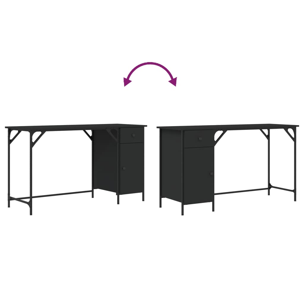 8721012045521_g_en_hd_7 vidaXL Computer Desk Black 131x48x75 cm Engineered Wood - Image 10