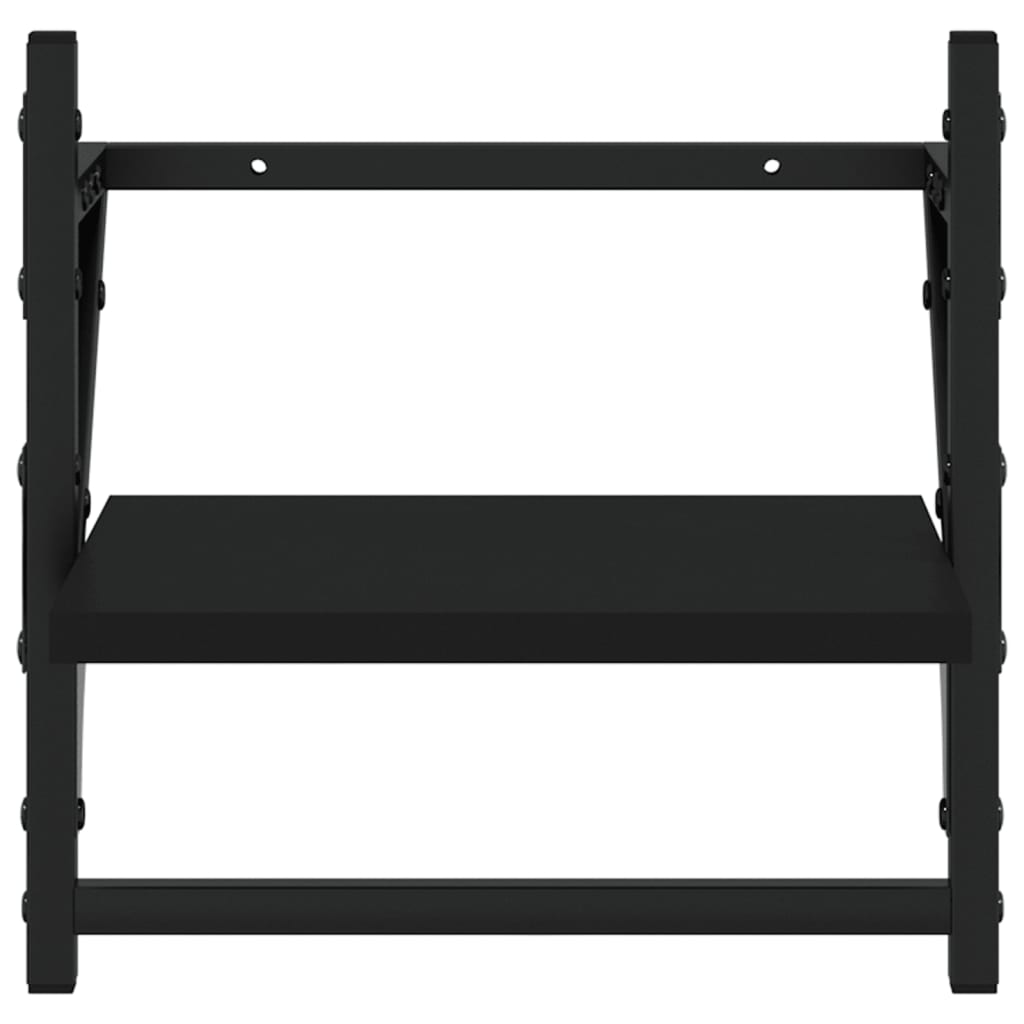 8721012046023_g_en_hd_10 vidaXL 6 Piece Wall Shelf Set with Bars Black Engineered Wood - Image 12