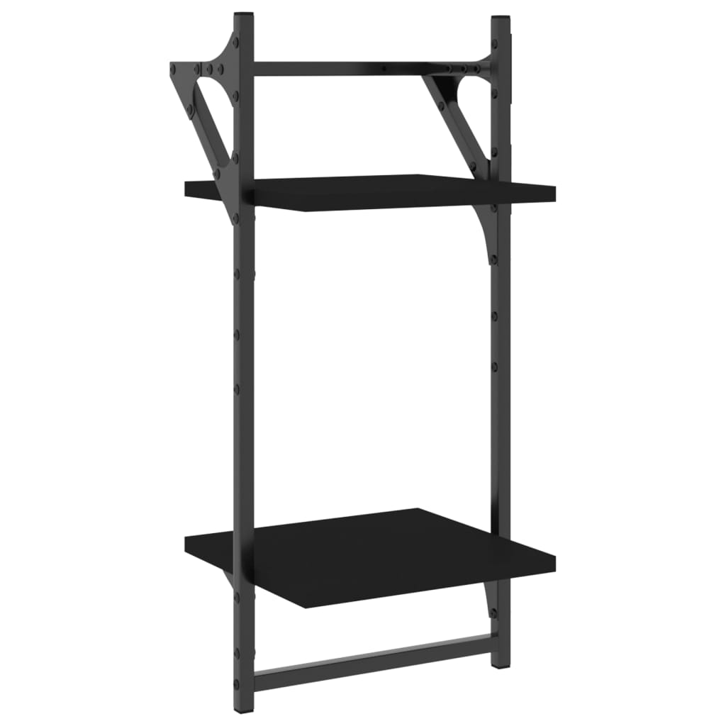 8721012046023_g_en_hd_7 vidaXL 6 Piece Wall Shelf Set with Bars Black Engineered Wood - Image 9