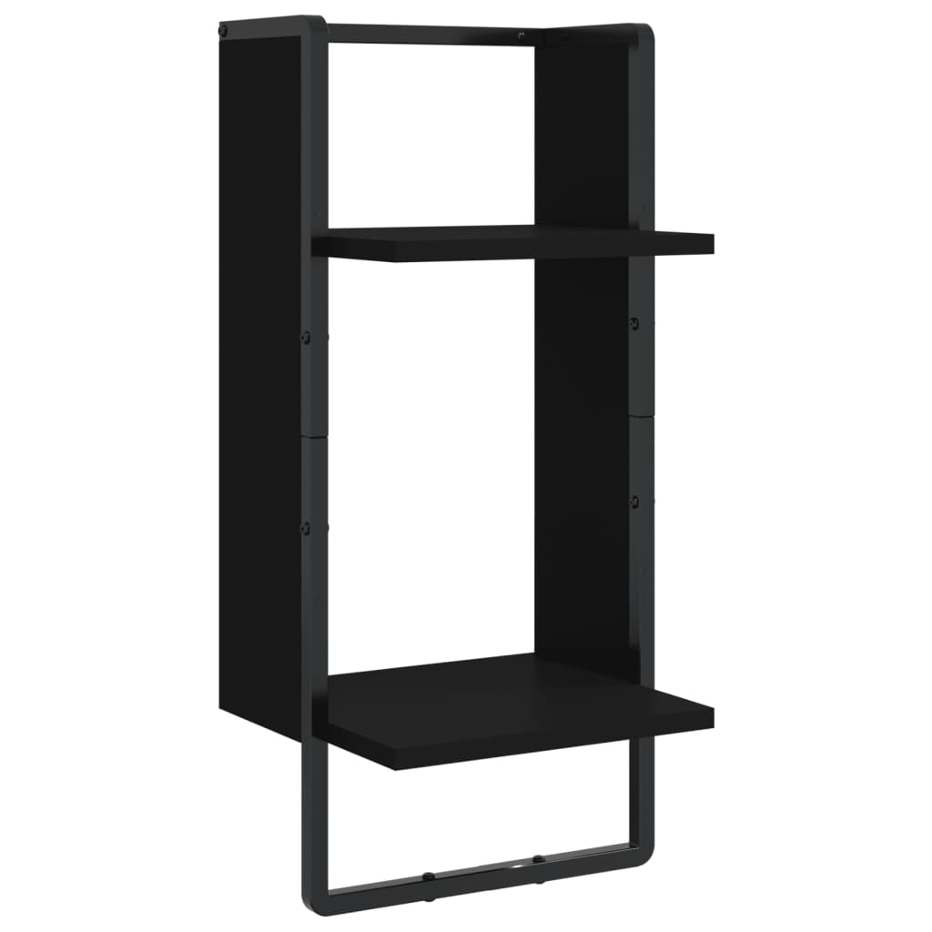 8721012046429_g_en_hd_6 vidaXL 4 Piece Wall Shelf Set with Bars Black Engineered Wood - Image 8