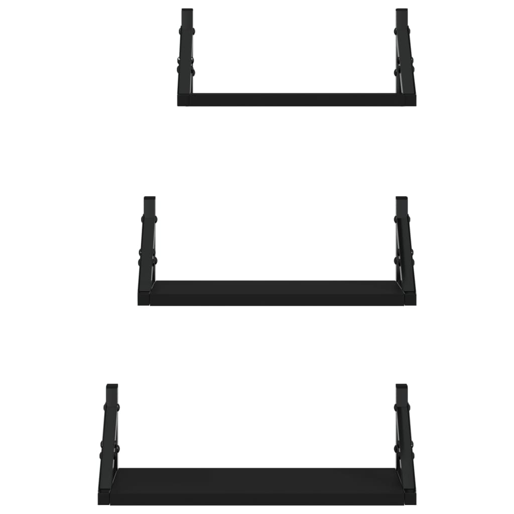 8721012046528_g_en_hd_2 vidaXL 3 Piece Wall Shelf Set Black Engineered Wood - Image 4