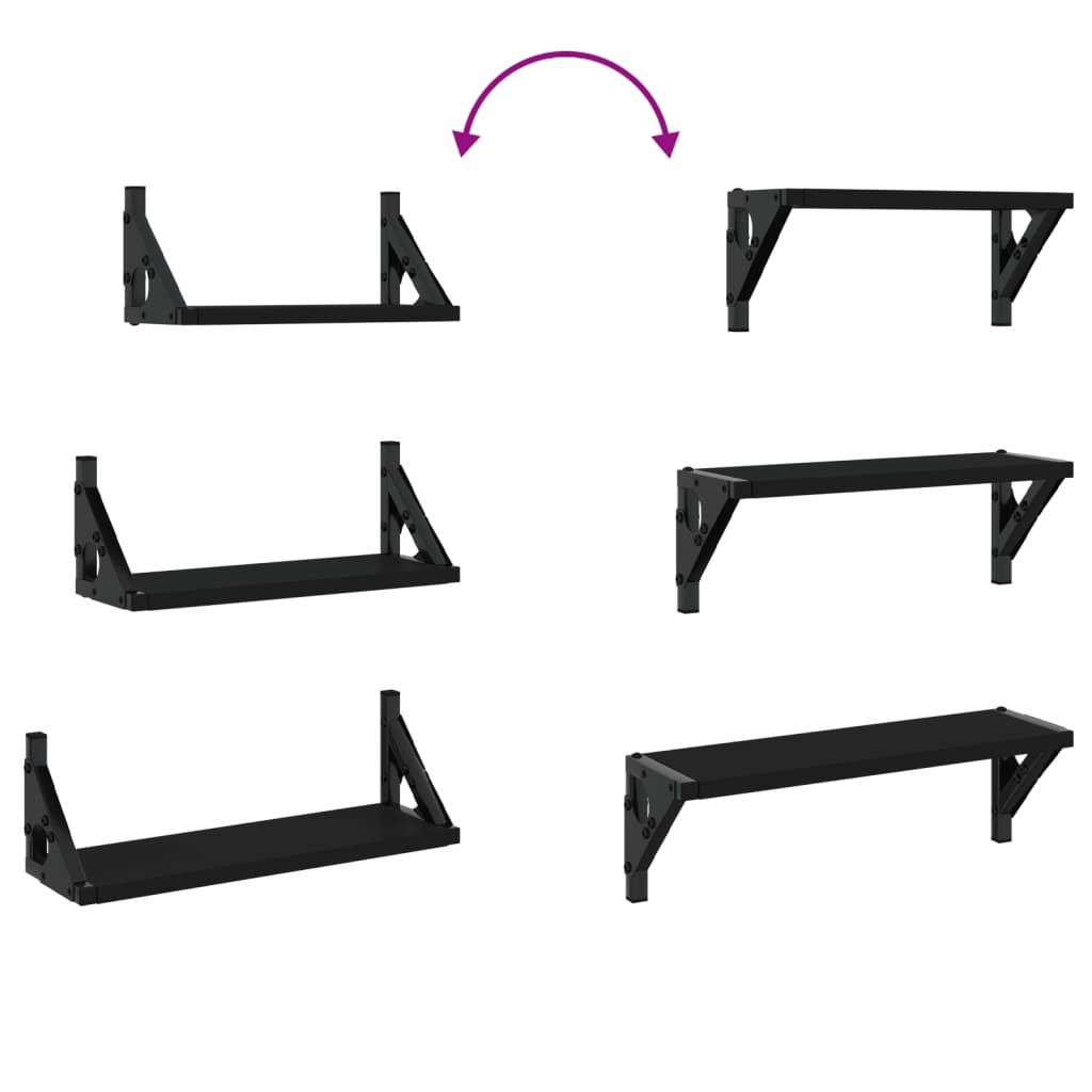 8721012046528_g_en_hd_5 vidaXL 3 Piece Wall Shelf Set Black Engineered Wood - Image 7