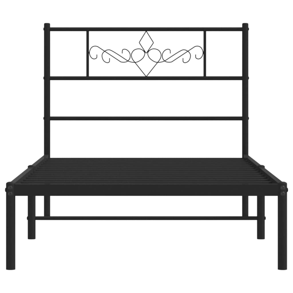 8721012047167_g_en_hd_3 vidaXL Metal Bed Frame without Mattress with Headboard Black 90x190 cm - Image 5