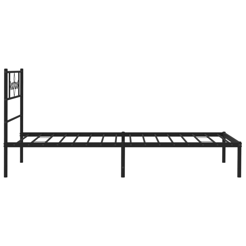 8721012047204_g_en_hd_4 vidaXL Metal Bed Frame without Mattress with Headboard Black 107x203 cm King Single - Image 6