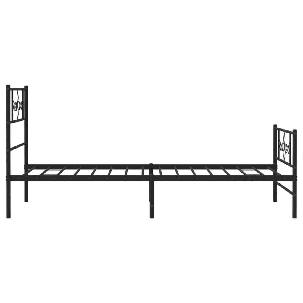 8721012047389_g_en_hd_4 vidaXL Metal Bed Frame without Mattress with Footboard Black 107x203 cm King Single - Image 6