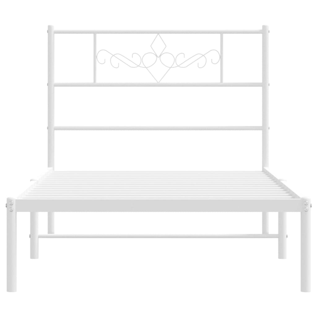 8721012047655_g_en_hd_3 vidaXL Metal Bed Frame without Mattress with Headboard White 90x190 cm - Image 5