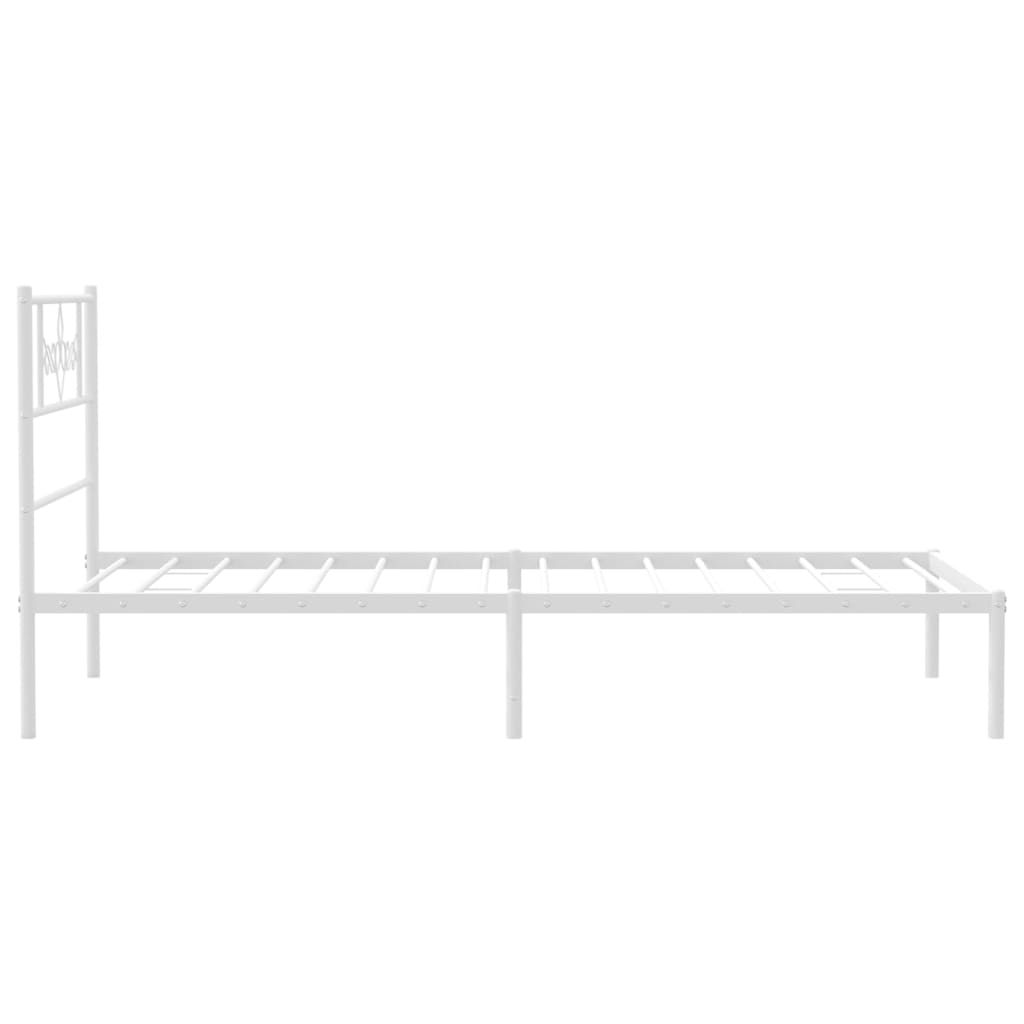 8721012047693_g_en_hd_4 vidaXL Metal Bed Frame without Mattress with Headboard White 107x203 cm King Single - Image 6
