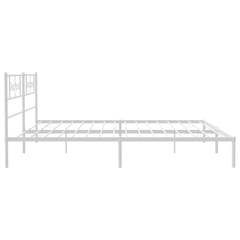 8721012047778_g_en_hd_4 vidaXL Metal Bed Frame without Mattress with Headboard White 183x203 cm King - Image 6