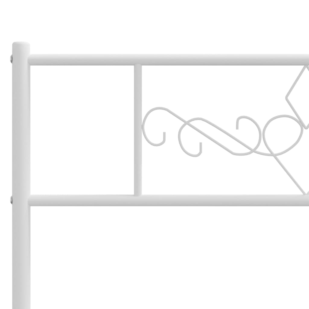 8721012047877_g_en_hd_6 vidaXL Metal Bed Frame without Mattress with Footboard White 107x203 cm King Single - Image 8