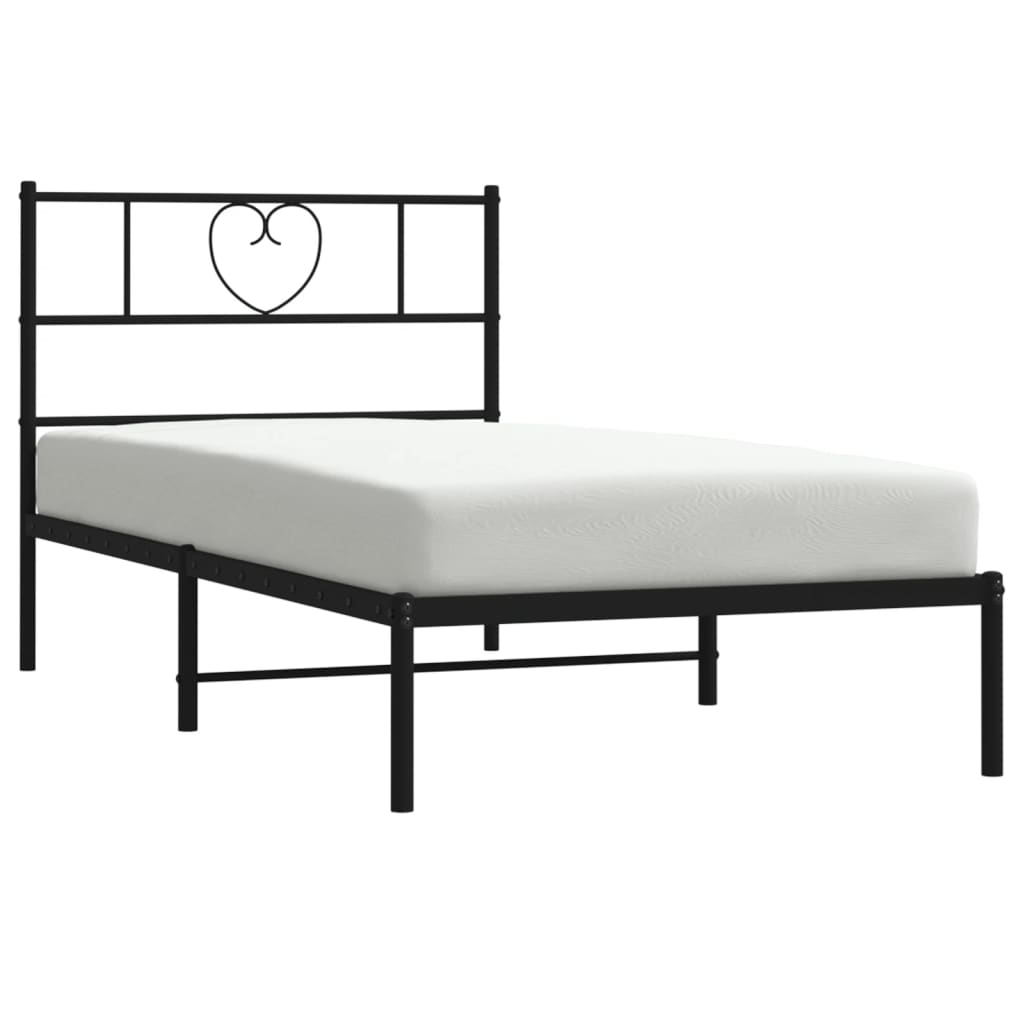8721012048140_g_en_hd_1 vidaXL Metal Bed Frame without Mattress with Headboard Black 90x190 cm - Image 3