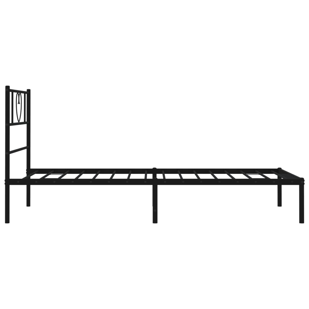 8721012048188_g_en_hd_4 vidaXL Metal Bed Frame without Mattress with Headboard Black 107x203 cm King Single - Image 6