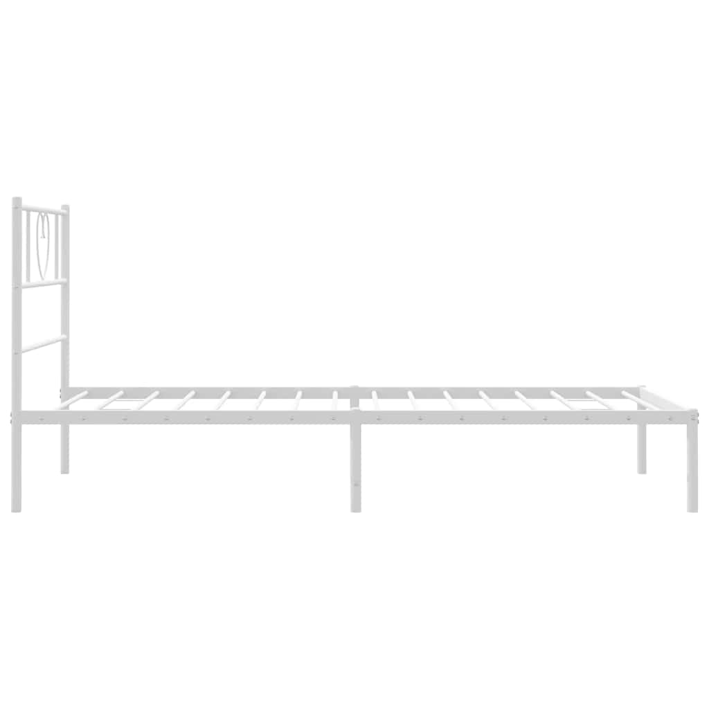 8721012048676_g_en_hd_4 vidaXL Metal Bed Frame without Mattress with Headboard White 107x203 cm King Single - Image 6