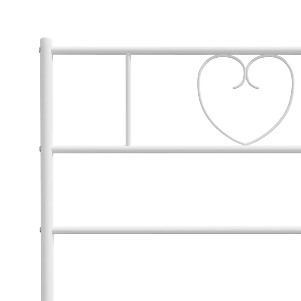 8721012048676_g_en_hd_6 vidaXL Metal Bed Frame without Mattress with Headboard White 107x203 cm King Single - Image 8