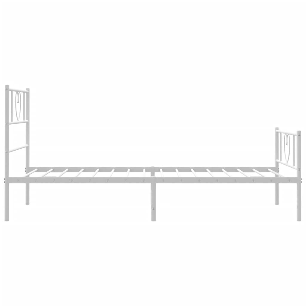 8721012048850_g_en_hd_4 vidaXL Metal Bed Frame without Mattress with Footboard White 107x203 cm King Single - Image 6