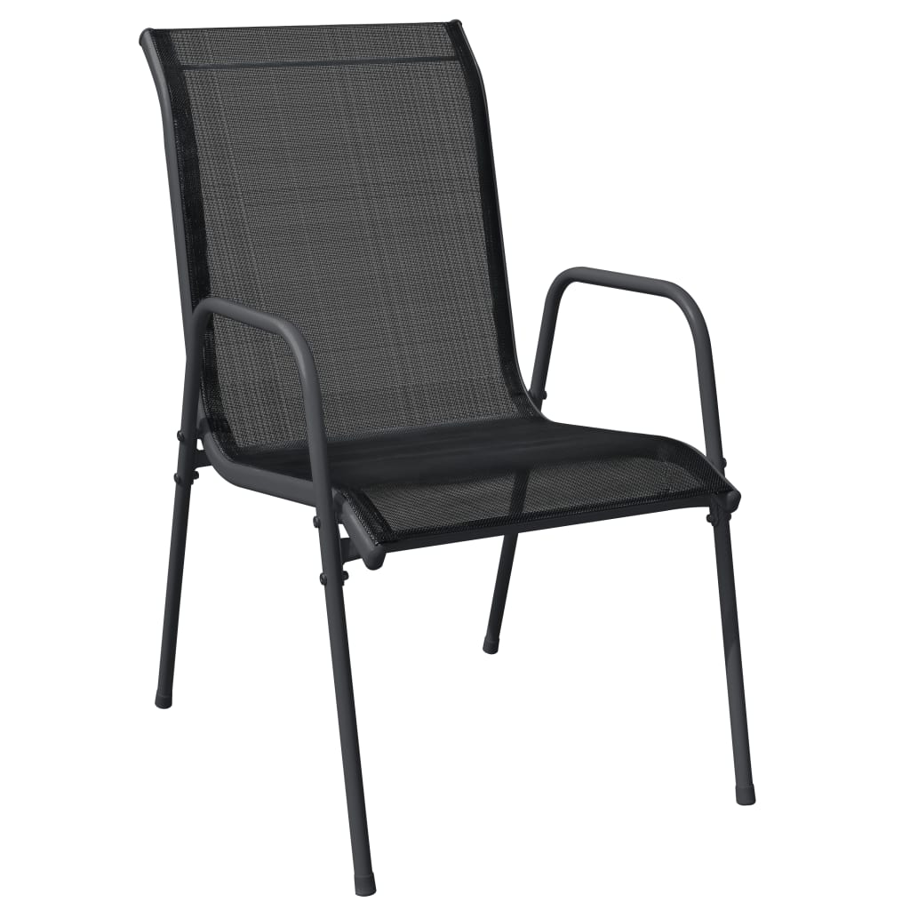 8721012049468_g_en_hd_1 vidaXL 5 Piece Garden Dining Set Black Steel and Textilene - Image 3