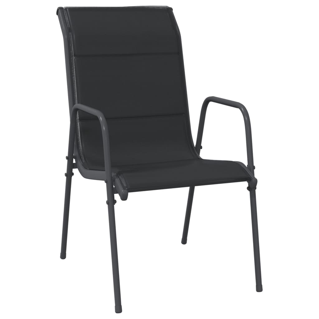 8721012049581_g_en_hd_1 vidaXL 5 Piece Garden Dining Set Black Steel and Textilene - Image 3