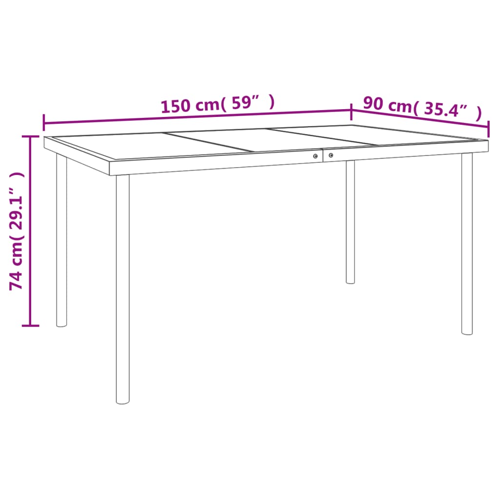 8721012049598_g_en_hd_5 vidaXL 7 Piece Garden Dining Set Black Steel and Textilene - Image 7
