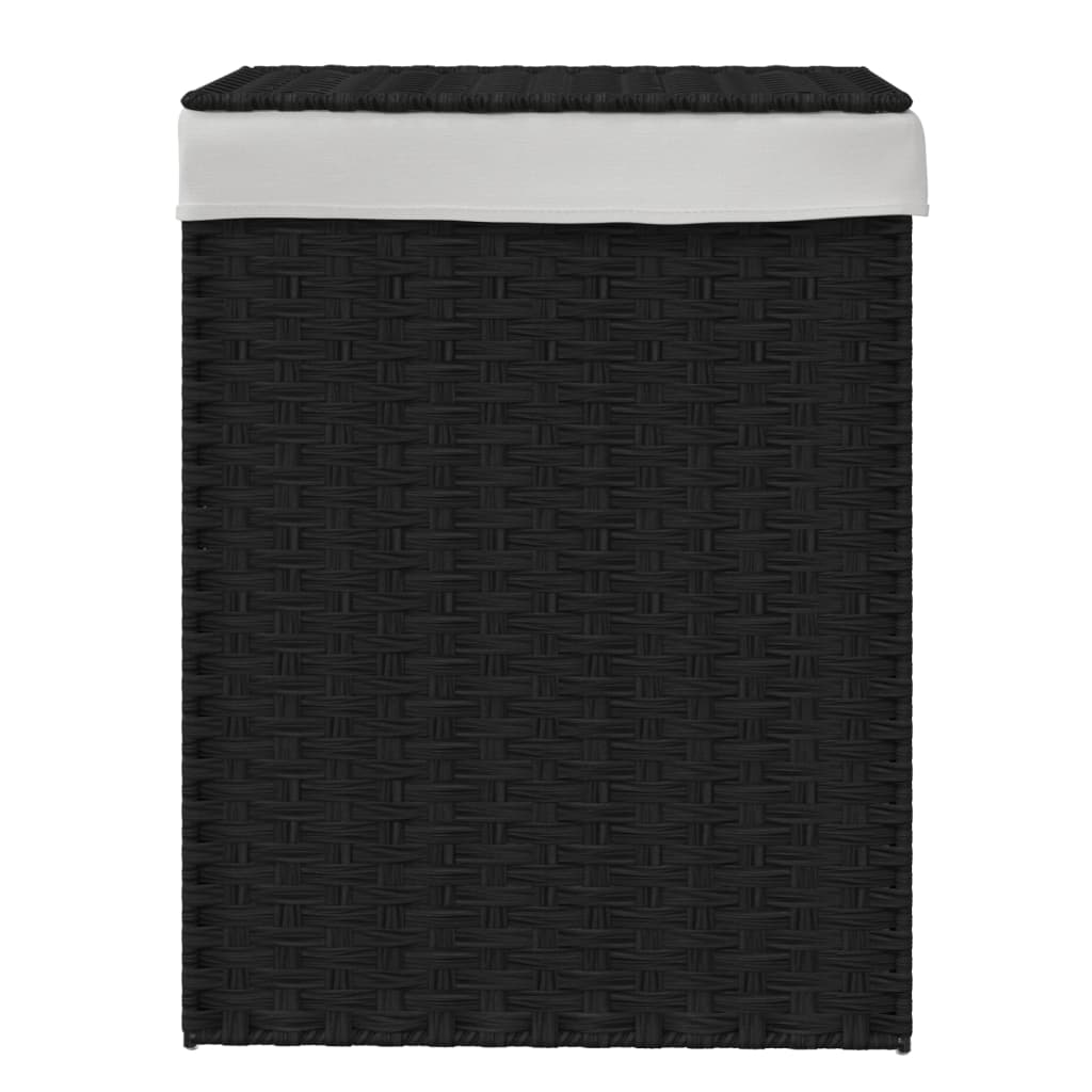 8721012050426_g_en_hd_1 vidaXL Laundry Basket with Lid Black 46x33x60 cm Poly Rattan - Image 3