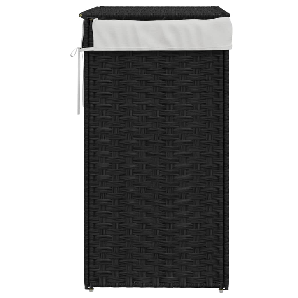 8721012050426_g_en_hd_3 vidaXL Laundry Basket with Lid Black 46x33x60 cm Poly Rattan - Image 5